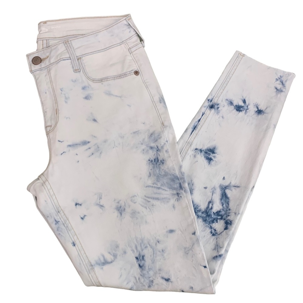NWOT Tie-dye Old Navy Rockstar Skinny Ankle Jeans size 6